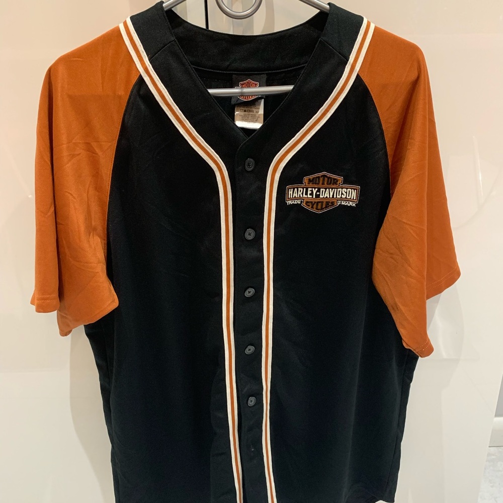Harley Davidson Baseball Jersey Size Large